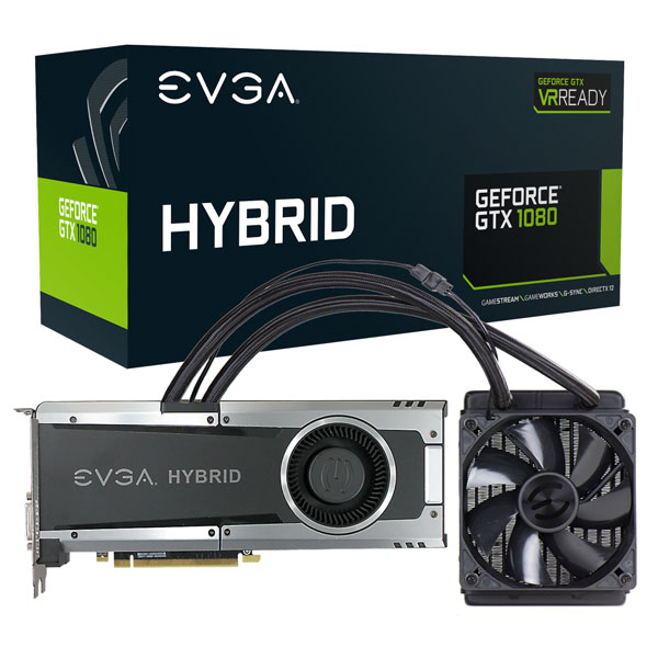 Scheda Video EVGA GeForce GTX 1080 HYBRID GAMING 08G-P4-6188-KR