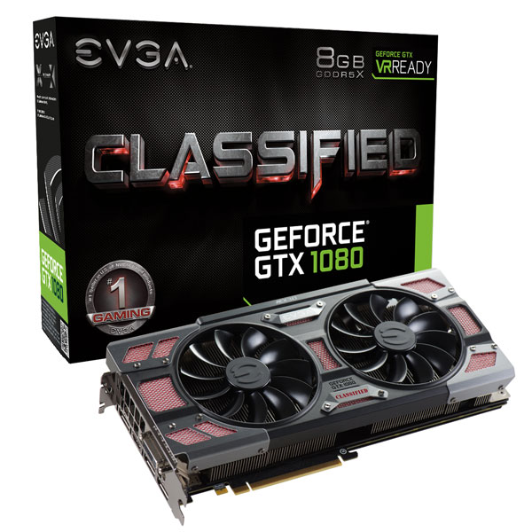 Scheda Video EVGA GeForce GTX 1080 CLASSIFIED GAMING ACX 3.0 08G-P4-6386-KR Scheda Video EVGA GeForce GTX 1080 CLASSIFIED GAMING ACX 3.0 08G-P4-6386-KR