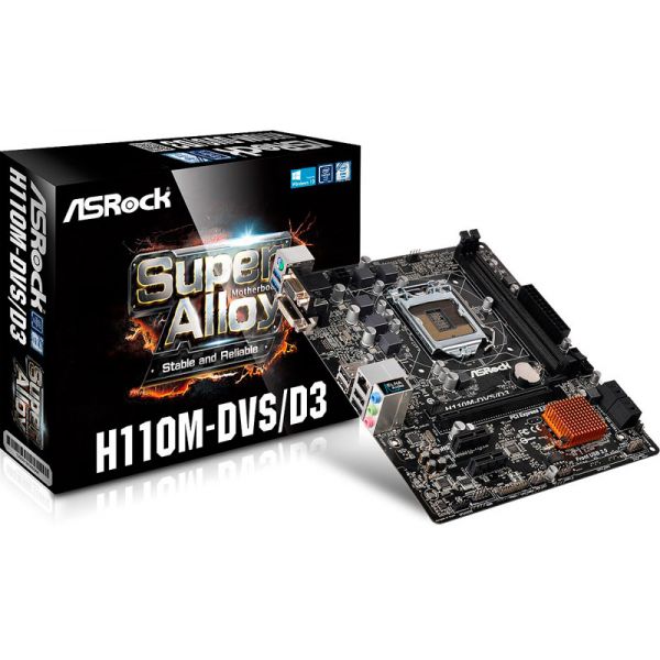 Scheda Madre Asrock H110M-DVS/D3 Scheda Madre Asrock H110M-DVS/D3