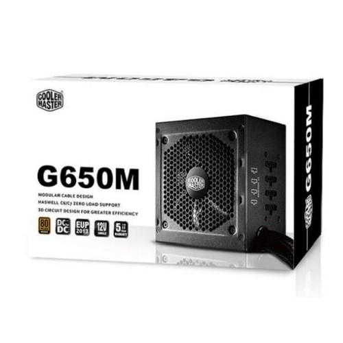 Alimentatore PC Modulare Cooler Master G650M 650W RS650-AMAAB1-EU Alimentatore PC Modulare Cooler Master G650M 650W RS650-AMAAB1-EU