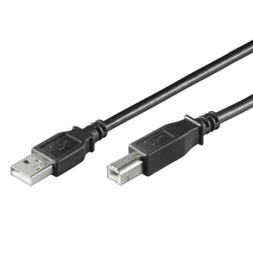 Cavo USB 2.0 A/B M/M 1.80m Nero