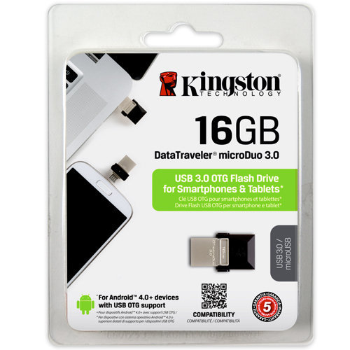 Pendrive Kingston DT-Micro Duo OTG 16GB USB3.0 Pendrive Kingston DT-Micro Duo OTG 16GB USB3.0