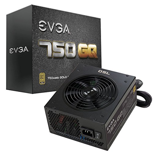 Alimentatore EVGA 750 GQ, 80+ GOLD 750W, Semi Modular, EVGA ECO Mode, 5 Year Warranty, Power Supply 210-GQ-0750-V2 - 210-GQ-0750-V2
