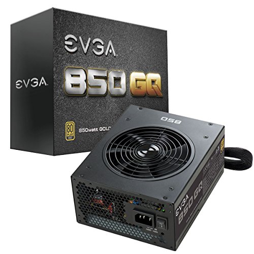 Alimentatore EVGA 850 GQ, 80+ GOLD 850W, Semi Modular, EVGA ECO Mode, 5 Year Warranty, Power Supply 210-GQ-0850-V2 - 210-GQ-0850-V2