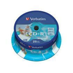 CD Verbatim CD-R 52x Speed 700MB Confezione da 25pz