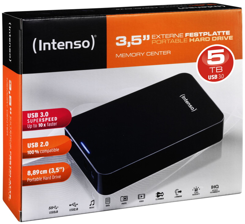 Hard Disk Esterno Intenso Memory Center 5TB 6031513 Hard Disk Esterno Intenso Memory Center 5TB 6031513