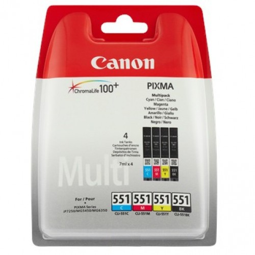 Cartucce Inchiostro Canon Multipack C/M/Y/BK 6509B008 Cartucce Inchiostro Canon Multipack C/M/Y/BK 6509B008