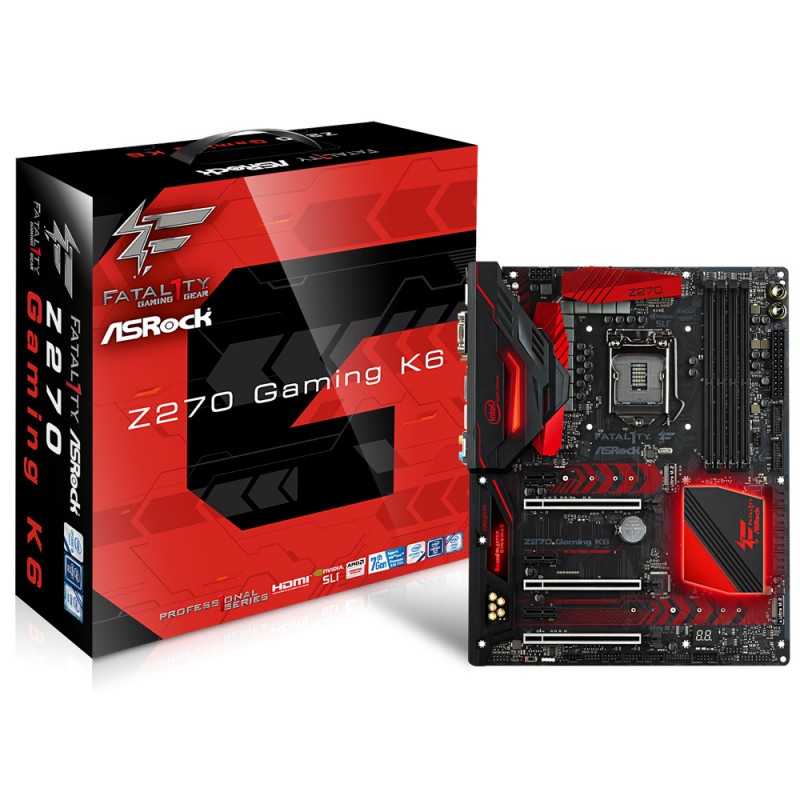 Scheda Madre ASROCK Fatal1ty Z270 Gaming K6 90-MXB3M0-A0UAYZ Scheda Madre ASROCK Fatal1ty Z270 Gaming K6 90-MXB3M0-A0UAYZ