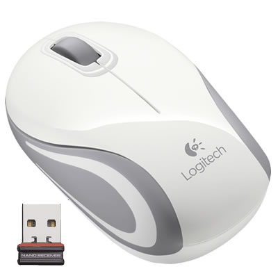 Mouse Logitech M187 Bianco 910-002735