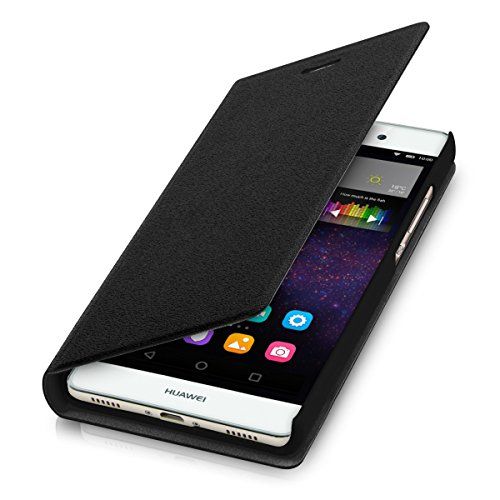 Kwmobile Cover Flip Case per Huawei P8 Lite Nero