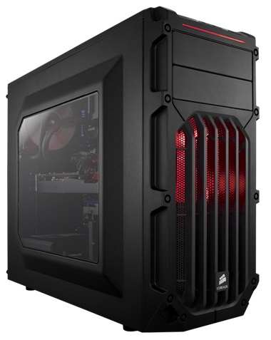 Case da gioco Carbide Series SPEC-03 con LED rosso - CC-9011052-WW