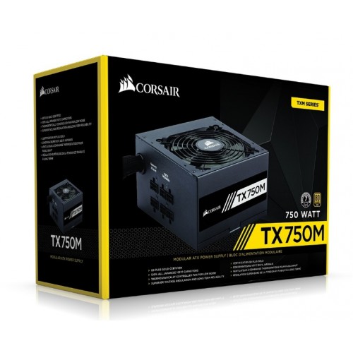 Alimentatore Corsair TX-M Series TX750M 750 watt CP-9020131-EU Alimentatore Corsair TX-M Series TX750M 750 watt CP-9020131-EU