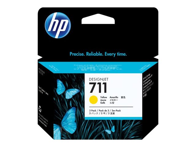 Cartuccia Ink HP 711 3X Giallo CZ136A Cartuccia Ink HP 711 3X Giallo CZ136A