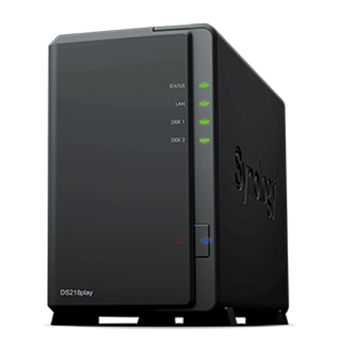 NAS Synology DS218PLAY 2 Bay Nero NAS Synology DS218PLAY 2 Bay Nero
