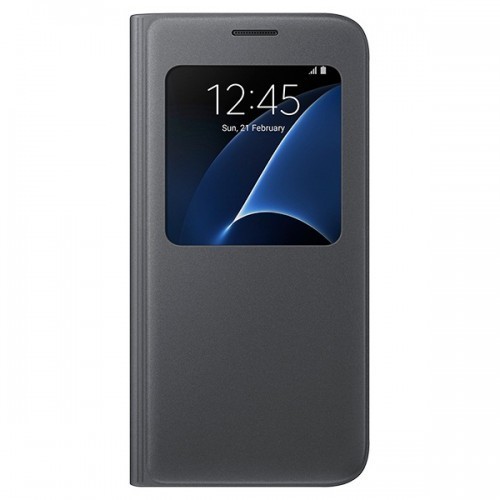 Cover Flip Samsung Galaxy S7 Nero Cover Flip Samsung Galaxy S7 Nero