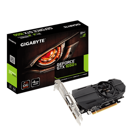Scheda video Gigabyte GeForce GTX 1050 Ti OC Low Profile - GV-N105TOC-4GL