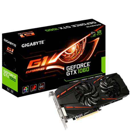 Scheda Video Gigabyte GeForce® GTX 1060 G1 Gaming 6G GV-N1060G1 GAMING-6GD Scheda Video Gigabyte GeForce® GTX 1060 G1 Gaming 6G GV-N1060G1 GAMING-6GD