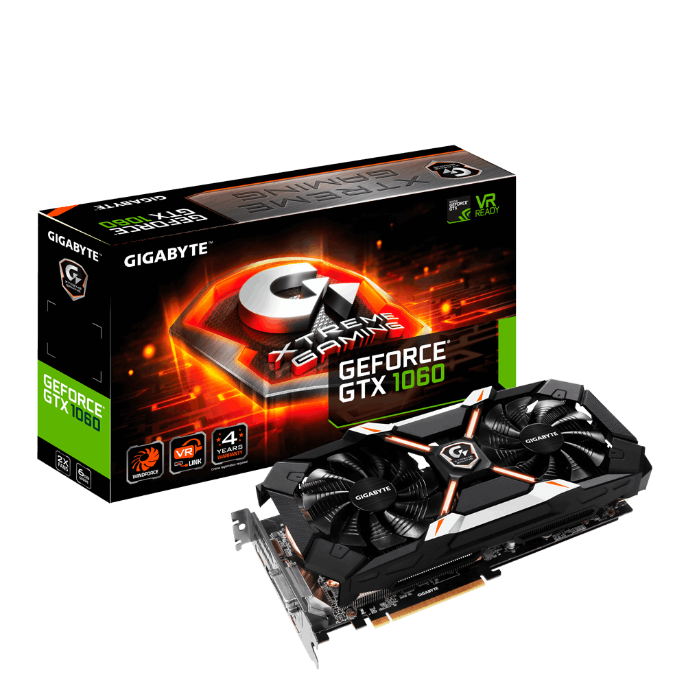 Scheda Video Gigabyte GeForce GTX 1060 Xtreme Gaming 6G GV-N1060XTREME-6GD Scheda Video Gigabyte GeForce GTX 1060 Xtreme Gaming 6G GV-N1060XTREME-6GD