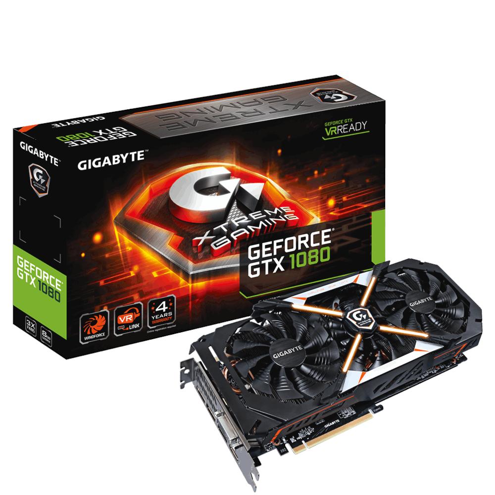 Scheda Video Gigabyte eForce® GTX 1080 Xtreme Gaming Premium Pack 8G GV-N1080XTREME-8GD-PP Scheda Video Gigabyte eForce® GTX 1080 Xtreme Gaming Premium Pack 8G GV-N1080XTREME-8GD-PP