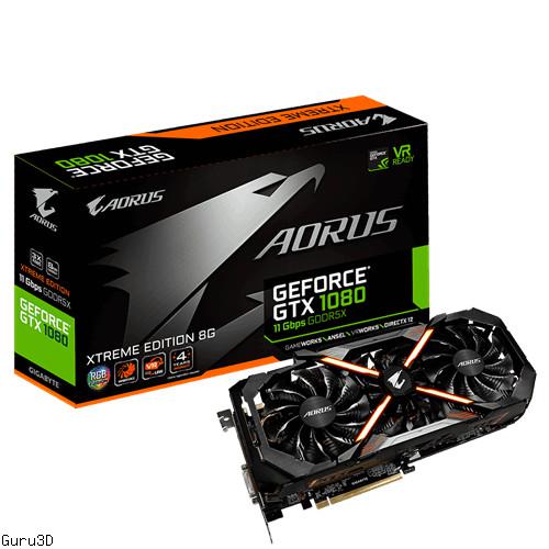Scheda graficaAORUS GeForce GTX 1080 Ti GV-N108TAORUS X-11GD Scheda graficaAORUS GeForce GTX 1080 Ti GV-N108TAORUS X-11GD