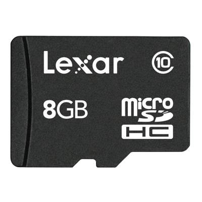Flash Memory Card Lexar Micro SD HC 8GB Classe 10 Flash Memory Card Lexar Micro SD HC 8GB Classe 10