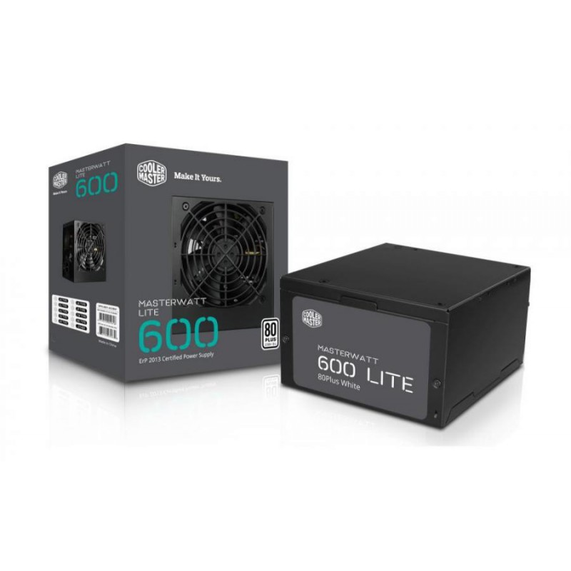 Alimentatore PC Cooler Master MasterWatt Lite 230V (ErP 2013) 600W ATX MPX-6001-ACABW-EU Alimentatore PC Cooler Master MasterWatt Lite 230V (ErP 2013) 600W ATX MPX-6001-ACABW-EU
