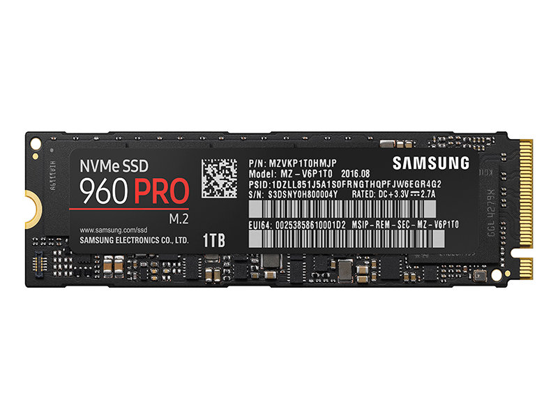 SSD Samsung 960 PRO NVMe MZ-V6P1T0BW