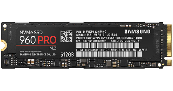 SSD Samsung 960 PRO M.2 NVMe MZ-V6P512BW