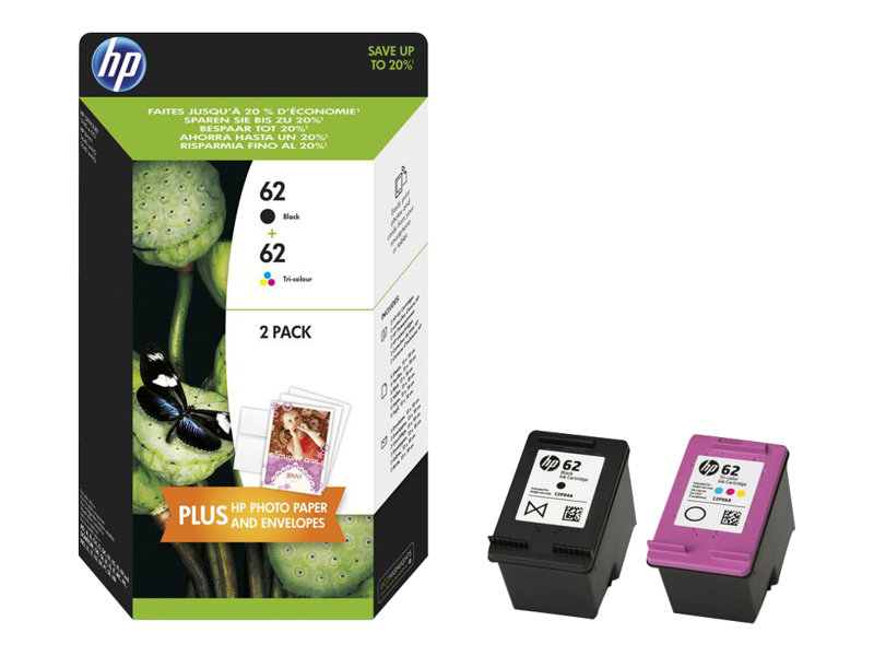 Cartuccia HP 62 Ink Cart Combo 2-Pack - N9J71AE