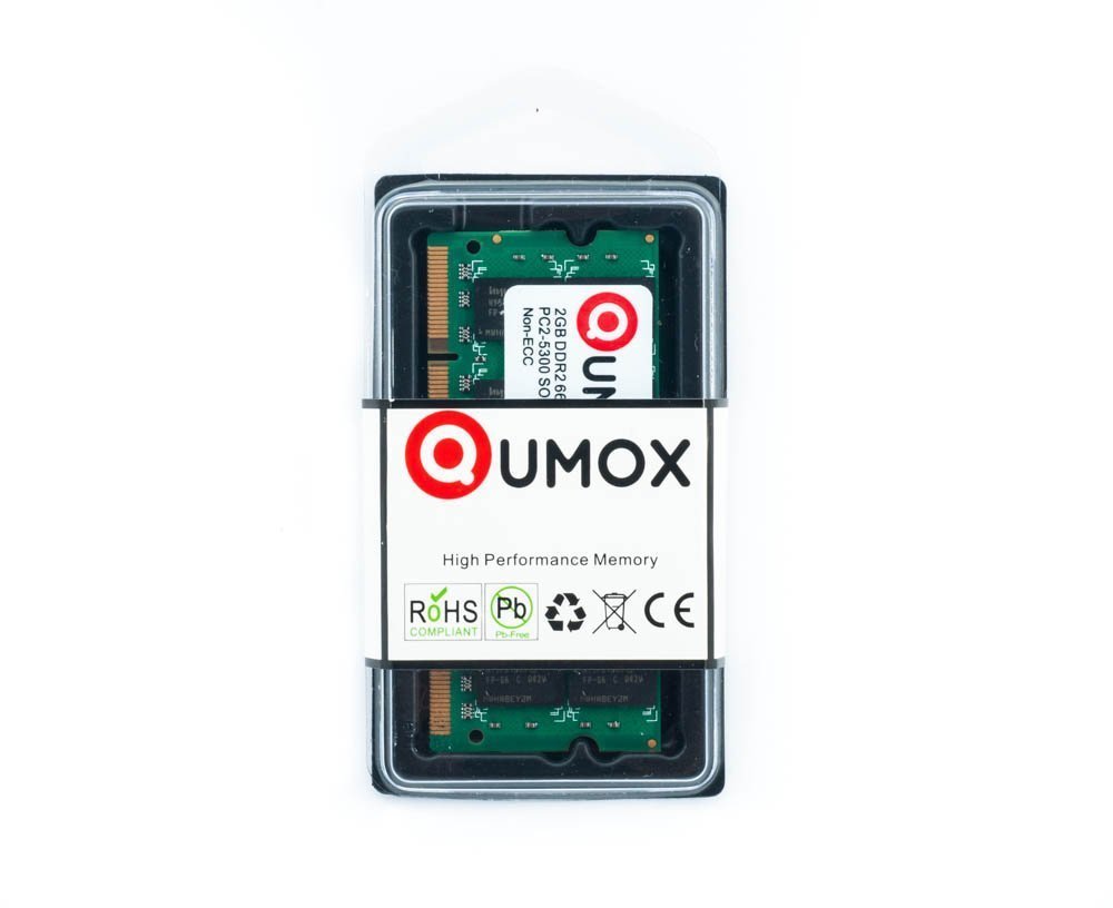 RAM SO-DIMM DDR2 per Notebook Qmox 2GB 667MHz RAM SO-DIMM DDR2 per Notebook Qmox 2GB 667MHz