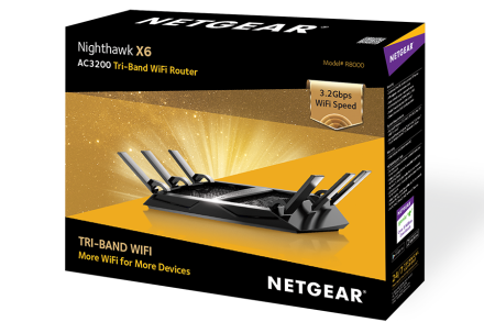 Router Wi-Fi Netgear Tri-Band Nighthawk X6 R8000-100PES