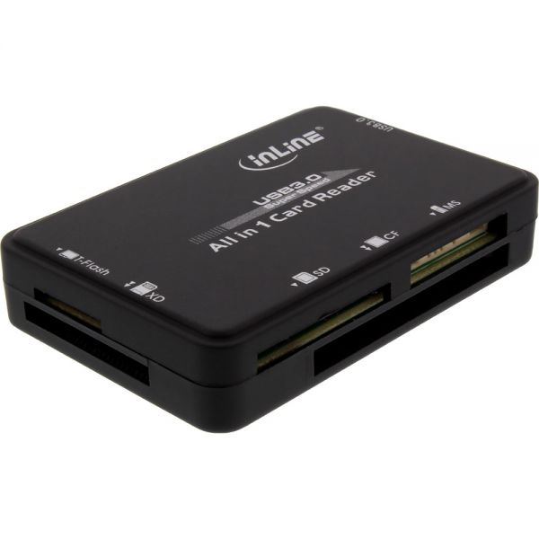 InLine Card Reader USB 3.0 All in 1 black - 76631C InLine Card Reader USB 3.0 All in 1 black - 76631C