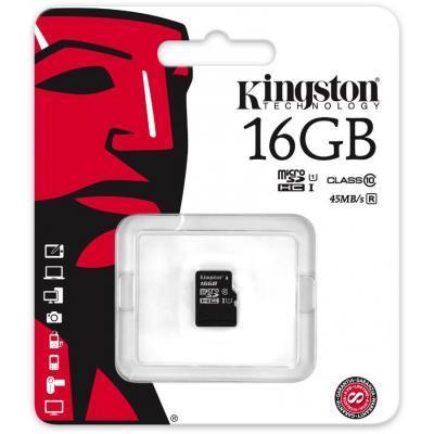 Flash Memory Card Kingston SDC10G2/16GBSP Flash Memory Card Kingston SDC10G2/16GBSP