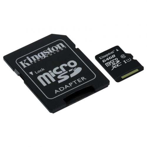 Kingston microSDXC UHS-I 64Gb con adattatore SD SDC10G2/64GB Kingston microSDXC UHS-I 64Gb con adattatore SD SDC10G2/64GB