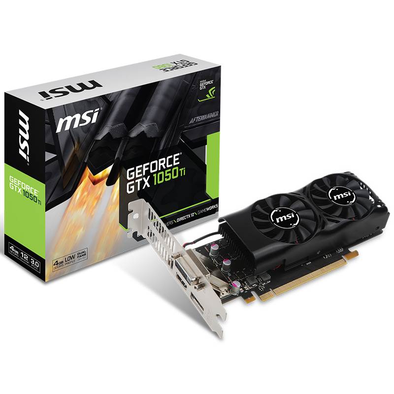 Scheda Video MSI GEFORCE® GTX 1050 TI 4GT LP V809-2404R Scheda Video MSI GEFORCE® GTX 1050 TI 4GT LP V809-2404R