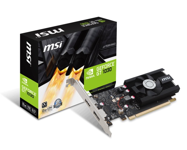 Scheda video MSI GeForce GT 1030 2G LP OC - V809-2498R Scheda video MSI GeForce GT 1030 2G LP OC - V809-2498R