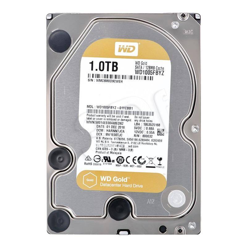 WD Gold Enterprise-Class Hard Drive 1TB WD1005FBYZ WD Gold Enterprise-Class Hard Drive 1TB WD1005FBYZ