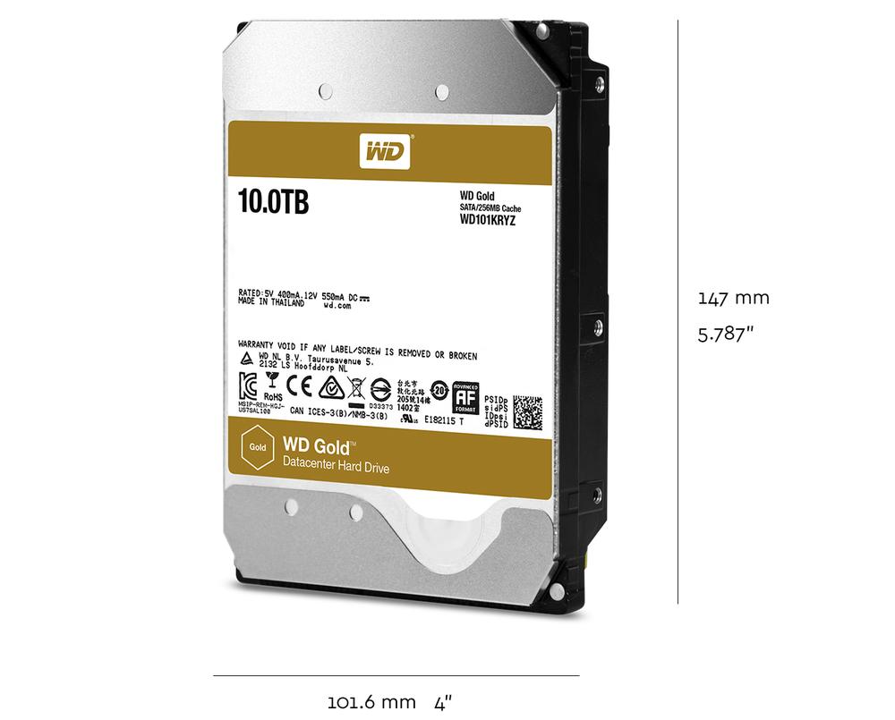 Wd Western Digital Gold 10TB WD101KRYZ