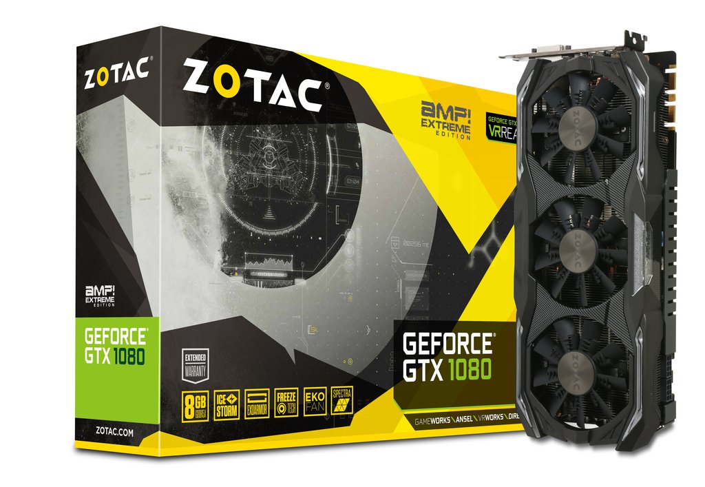 Scheda Video ZOTAC GeForce® GTX 1080 AMP Extreme ZT-P10800B-10P