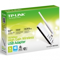 Scheda di Rete Wireless High Gain N 150Mbps USB - TL-WN722N Scheda di Rete Wireless High Gain N 150Mbps USB - TL-WN722N